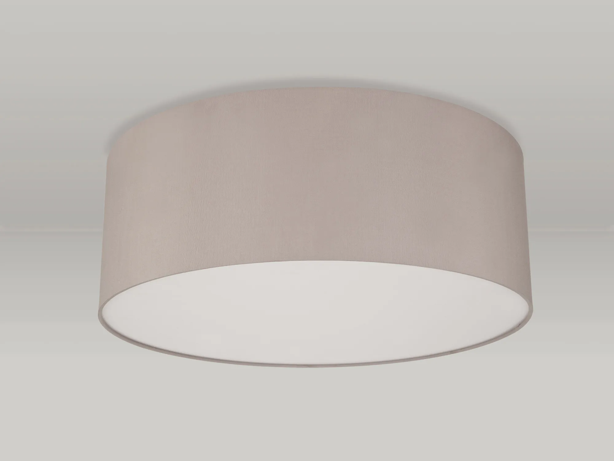Baymont 60cm Flush 3 Light Grey, Frosted Diffuser DK0608  Deco Baymont WH GR